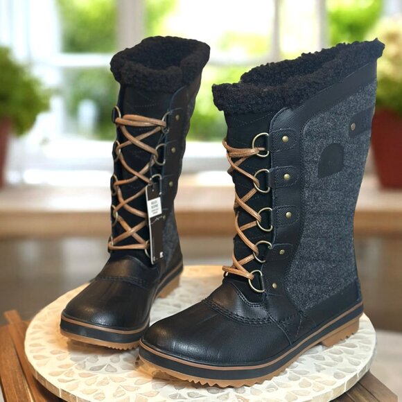 Sorel $199 Tofino II Waterproof Insulated Snow Shearling Duck Boots Black Women’ - Picture 4 of 11